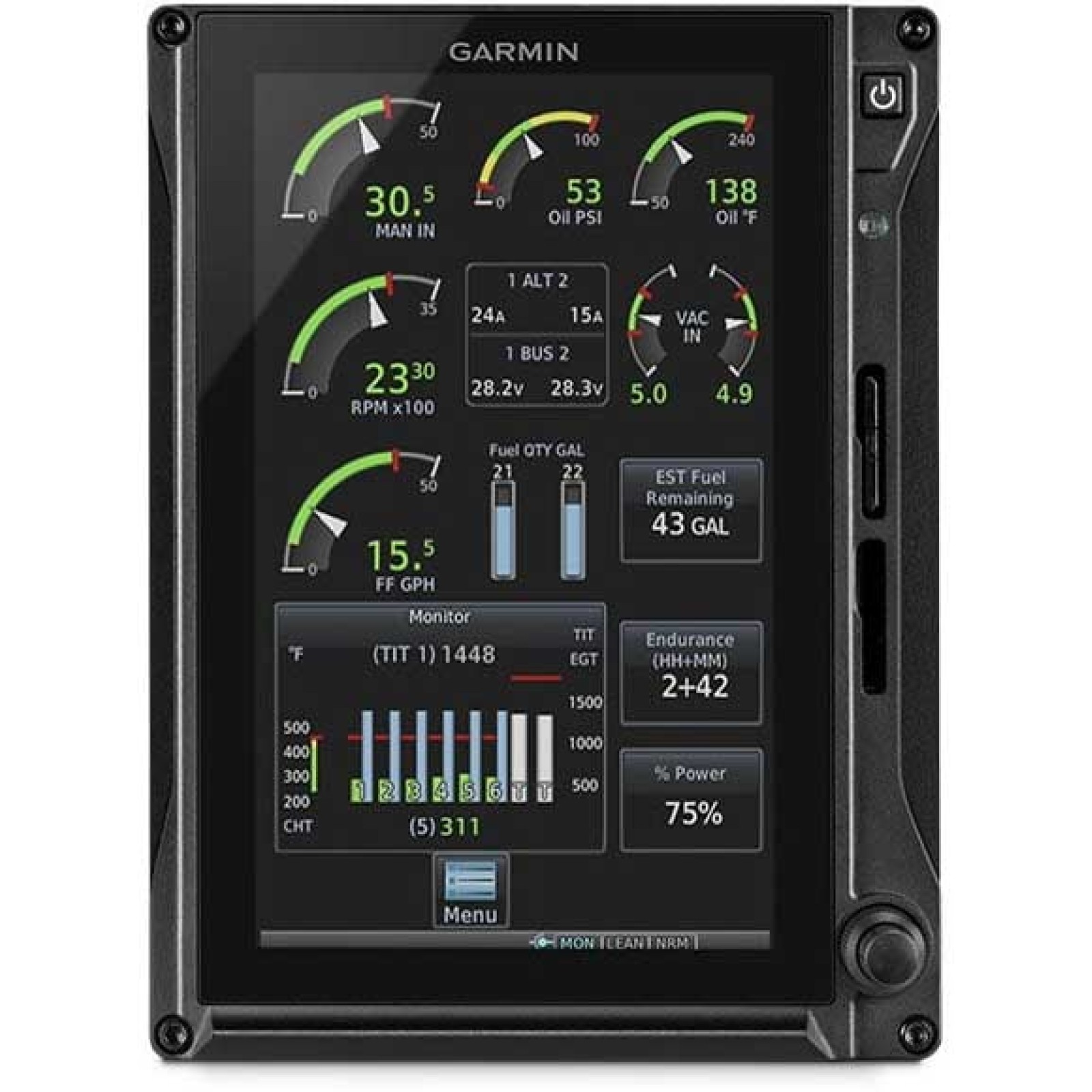 Garmin G500 TXi Engine Instrument System (EIS)